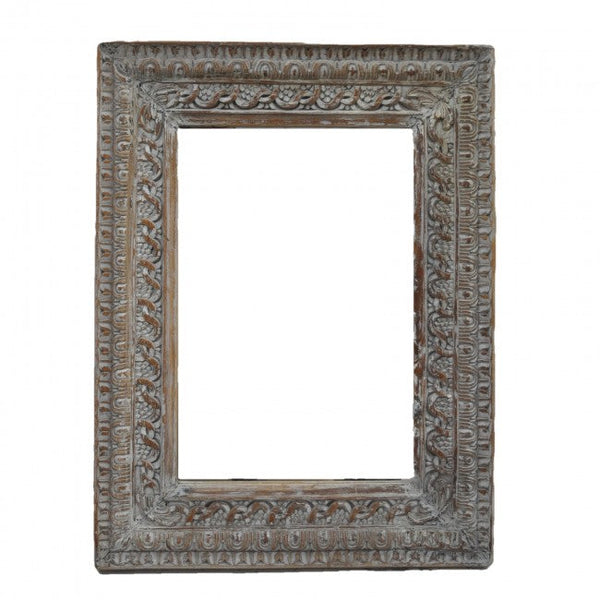 Hand Carved Designer Mirror Frame Distressed