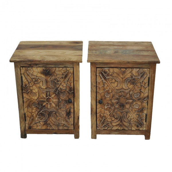 Pair of Handcrafted Bedside Tables