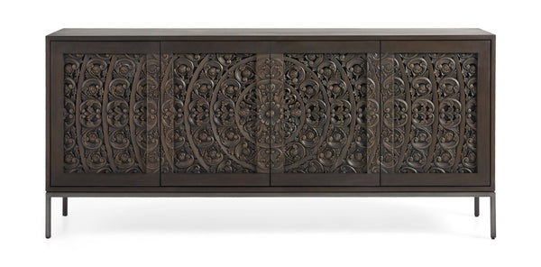 SEEF Hand Carved Media Console